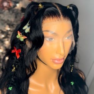 Human hair Lace Frontal Body wave wig 13x6 lace wig